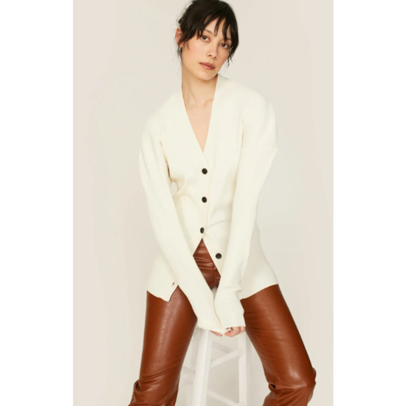 A.L.C. Ellen Sweater Cardigan Off White XL - Picture 1 of 16